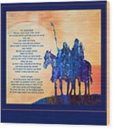 Sunset Prayer Wood Print