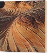 Sunset Swirl Wood Print