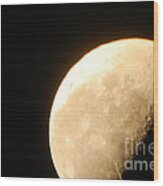 Surface Of The Moon Wood Print