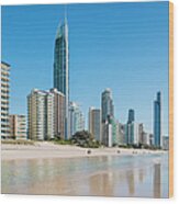 Surfers Paradise From Surfers Paradise Wood Print