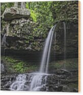 Suttons Gulch Waterfall Wood Print