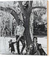 Suzy Parker With Her Family Wood Print