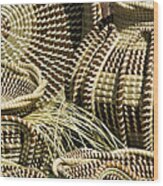 Sweetgrass Baskets - D002362 Wood Print