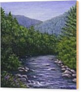 Swift River Wood Print