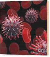 Swine Influenza Virus Infection Wood Print