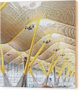 T4 Madrid Barajas Airport Wood Print