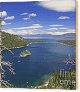 Tahoe's Emerald Bay Wood Print