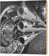 Tail Pipes Wood Print