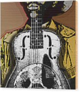 Taj Mahal Blues Musician Wood Print