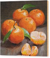 Tangerines Wood Print