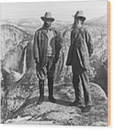 Teddy Roosevelt And John Muir Wood Print