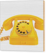 Telephone (click For More) Wood Print