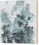 Temple Bridge Wood Print