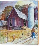 Tennesee Farm Wood Print