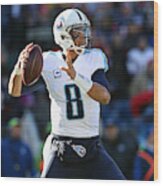 Tennessee Titans V New England Patriots Wood Print