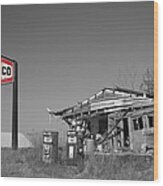 Texaco Country Store With Sign Wood Print