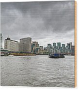 Thames Riverboat Wood Print