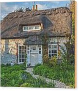 Thatched Cottage In Brighstone Isle Of Wight Wood Print