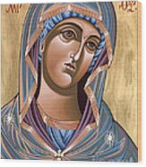 The Andronicus Icon Of The Mother Of God Consoler Of Women 123 Wood Print