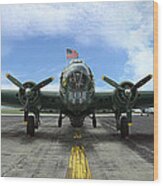 The B17 Flying Fortress Wood Print