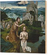 The Baptism Of Christ Wood Print