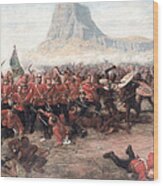 The Battle Of Isandlwana The Last Stand Wood Print