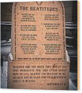 The Beatitudes Wood Print