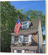 The Betsy Ross House Wood Print