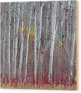 The Birches Panorama Wood Print