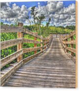 The Boardwalk Wood Print