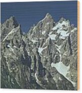 309255-the Cathedral Group, Tetons, Wy Wood Print