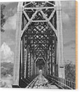 The Chicago And North Western Railroad Bridge Wood Print