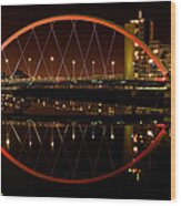 The Clyde Arc In Red Wood Print