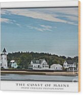 The Coast Of Maine Wood Print