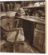 The Editor's Desk Wood Print