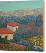 The House On The Sierras Wood Print