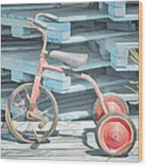The Joy Of Tricycles Wood Print