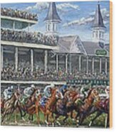 The Kentucky Derby - Churchill Downs Wood Print