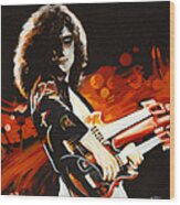 Stairway To Heaven. Jimmy Page Wood Print