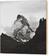 The Matterhorn As Viewed From Zermatt Wood Print