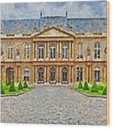 The National Archives In The Marais District Of Paris Wood Print