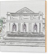 The New York Public Library Wood Print