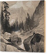 The North Dome Yosemite California Wood Print