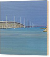 The Old- And New 7 Mile Bridge Wood Print