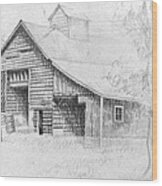 The Old Barn Wood Print