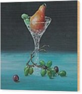 The Pear Martini Wood Print