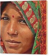 The Pride Of Indian Womenhood Wood Print