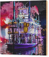 The Mark Twain Disneyland Steamboat  #2 Wood Print