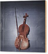 The Red Violin Wood Print
