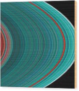 The Rings Of Saturn Wood Print